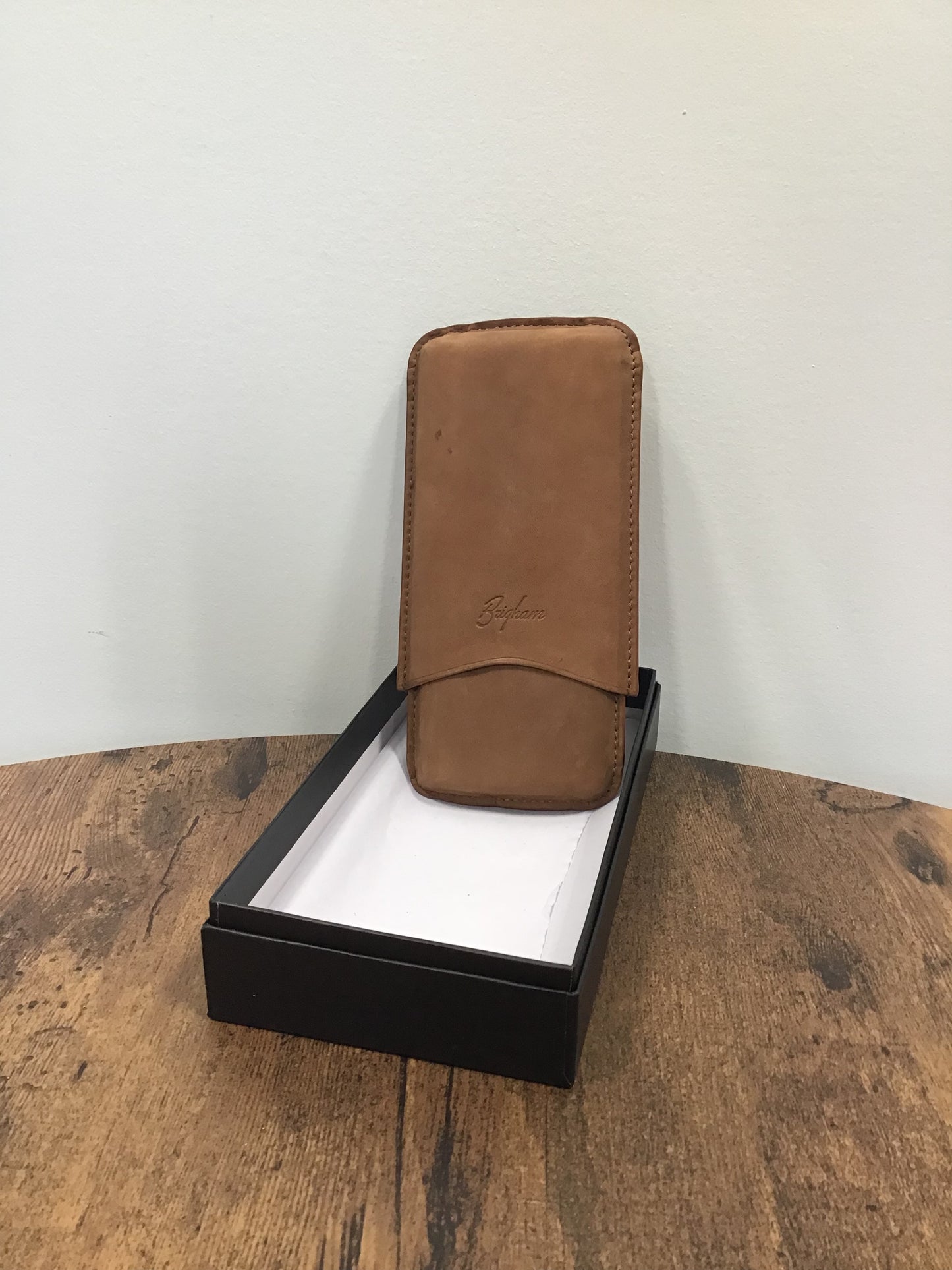 Brigham 3-cigar case