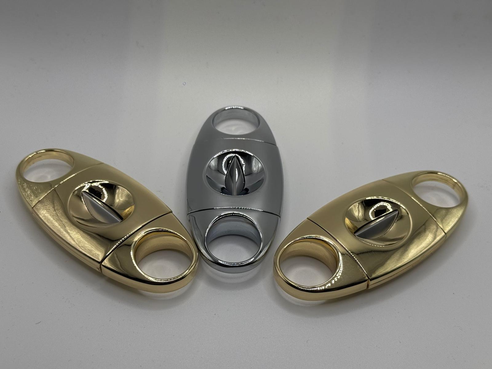 Cigar Cutter- Silver and Gold