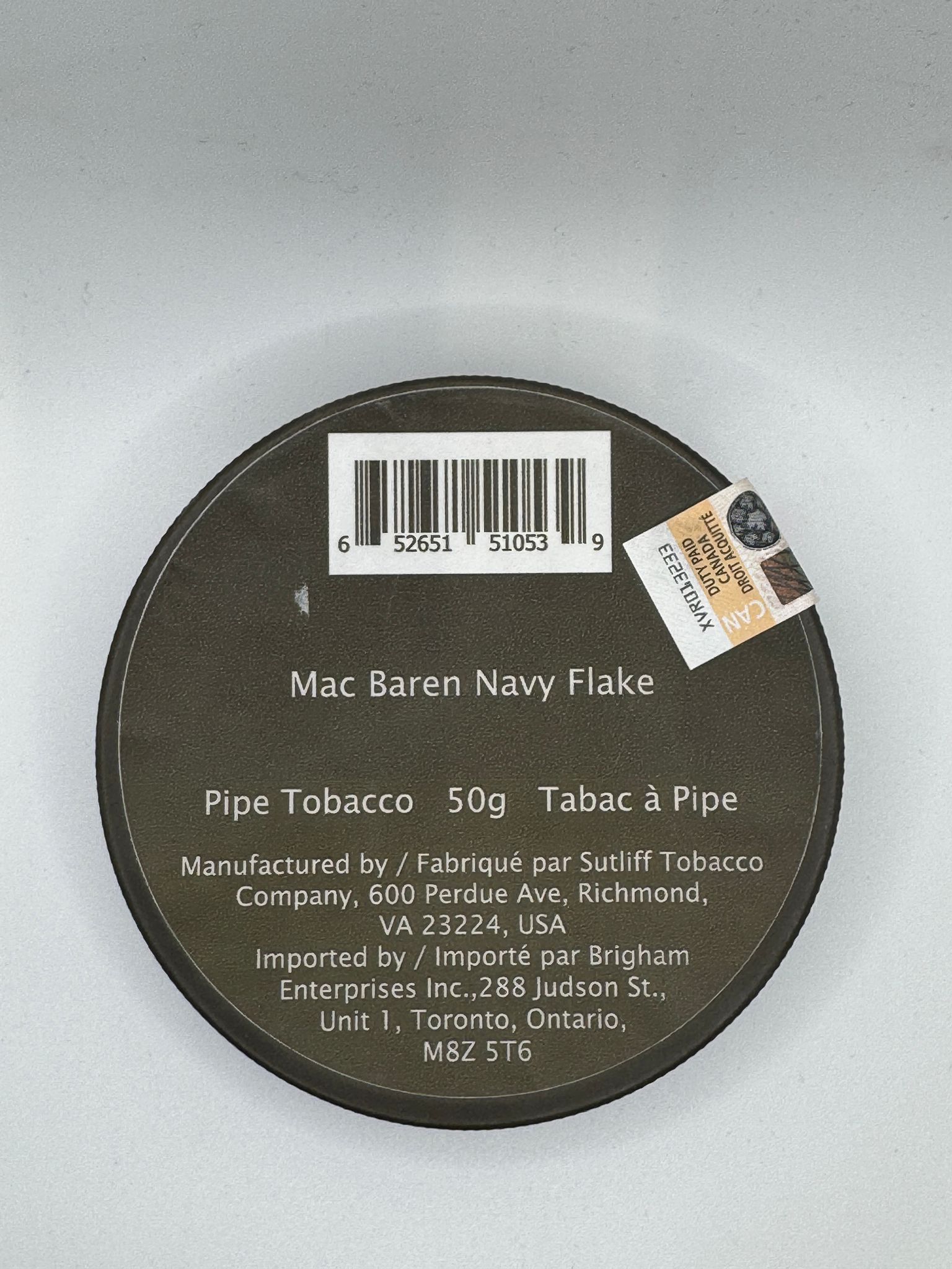 MAC BAREN NAVY FLAKE 50 G PIPE TOBACCO