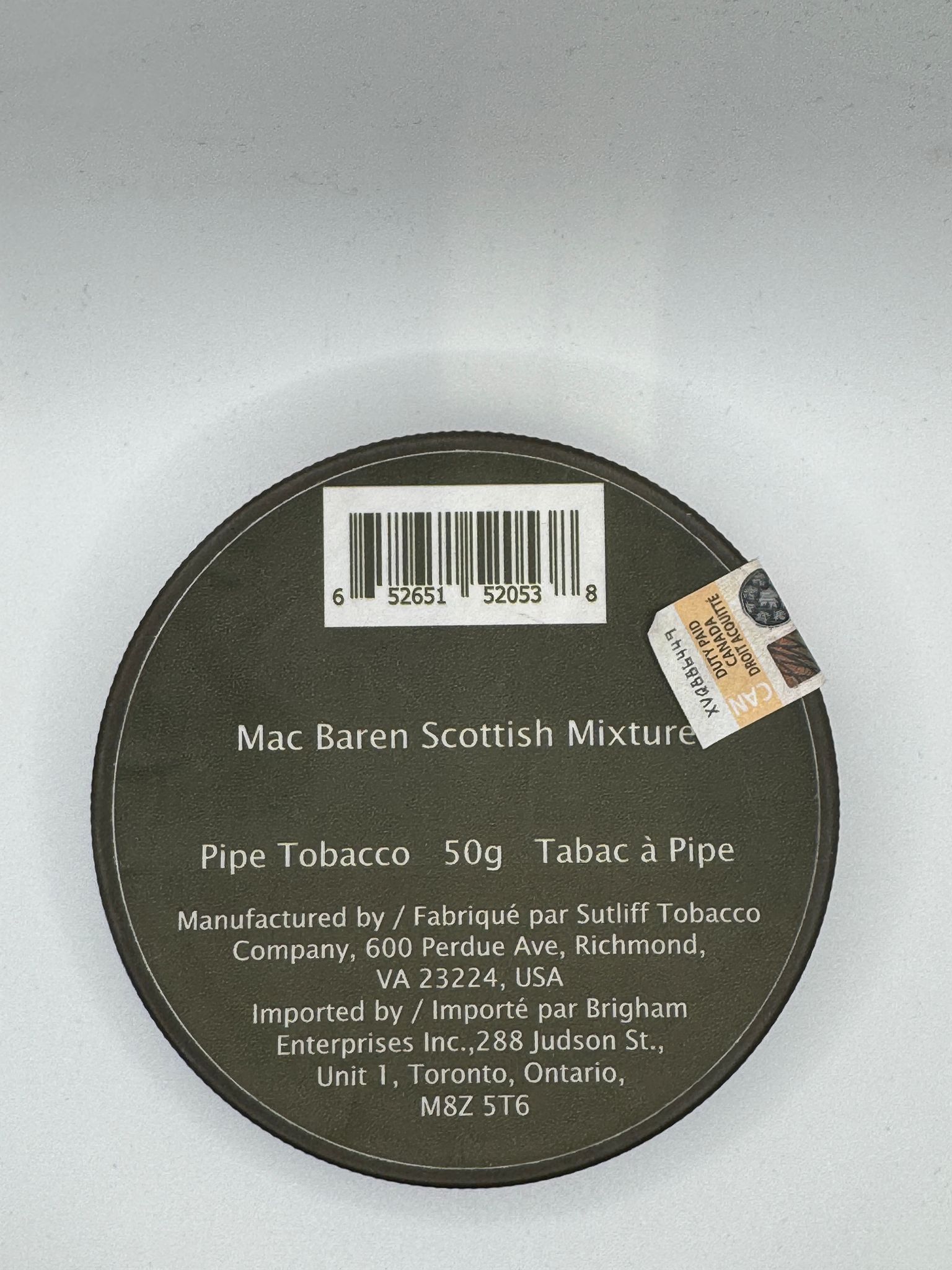 MAC BAREN SCOTTISH MIXTURE 50G PIPE TOBBACO