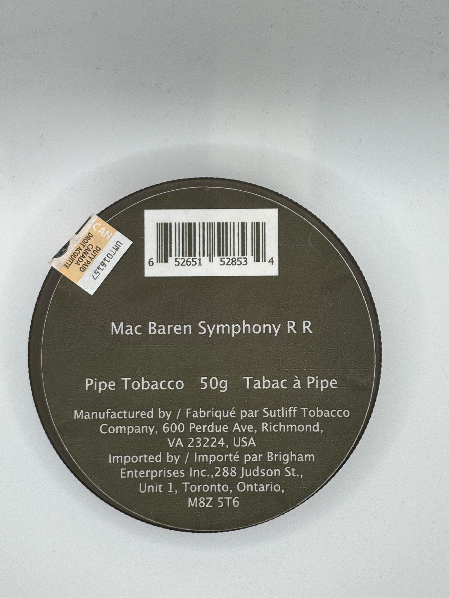 MAC BAREN SYMPHONY R R