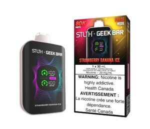 Stlth x Geek Bar 80k - Strawberry Banana Ice