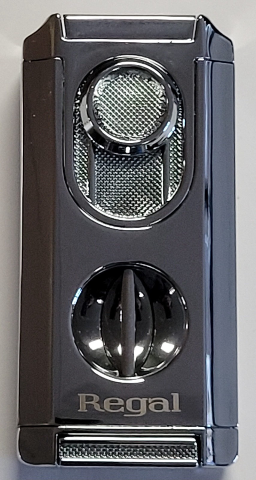 Regal Lighter and( V Cutter) Ultra - Silver  - Triple Flame Torch